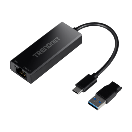 Adaptor USB-C 3.1 la RJ45 2.5G, adaptor USB-A - TRENDnet TUC-ET2G TRENDnet - 1